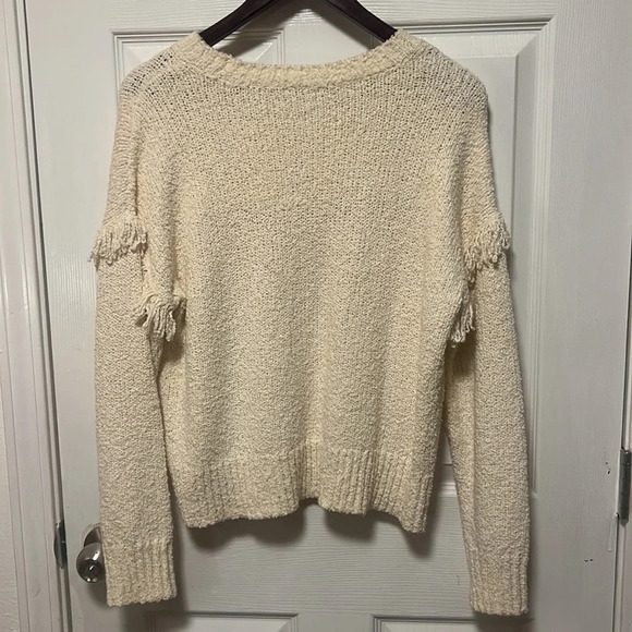Madewell Montford Fringe Pullover Sweater. Small - Picture 6 of 10
